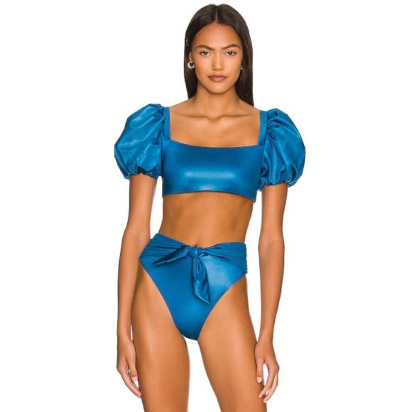Agua Bendita 'Calista/Isabella Nettuno' 2-PC Bikini Set, Blue - Picture 1 of 6